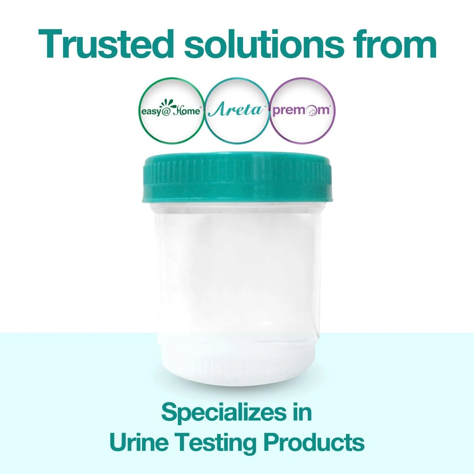 15+1 Bonus Cup Pack Easy@Home Urine Specimen Collection Cups with Lids- Large