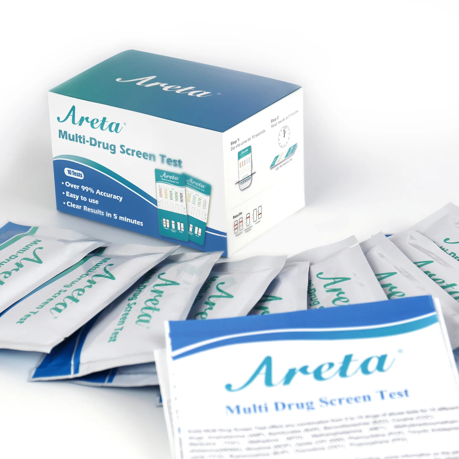 Areta 10 Panel Urine Drug Test Dip Card Kit #ADTP-3104 - Image 12