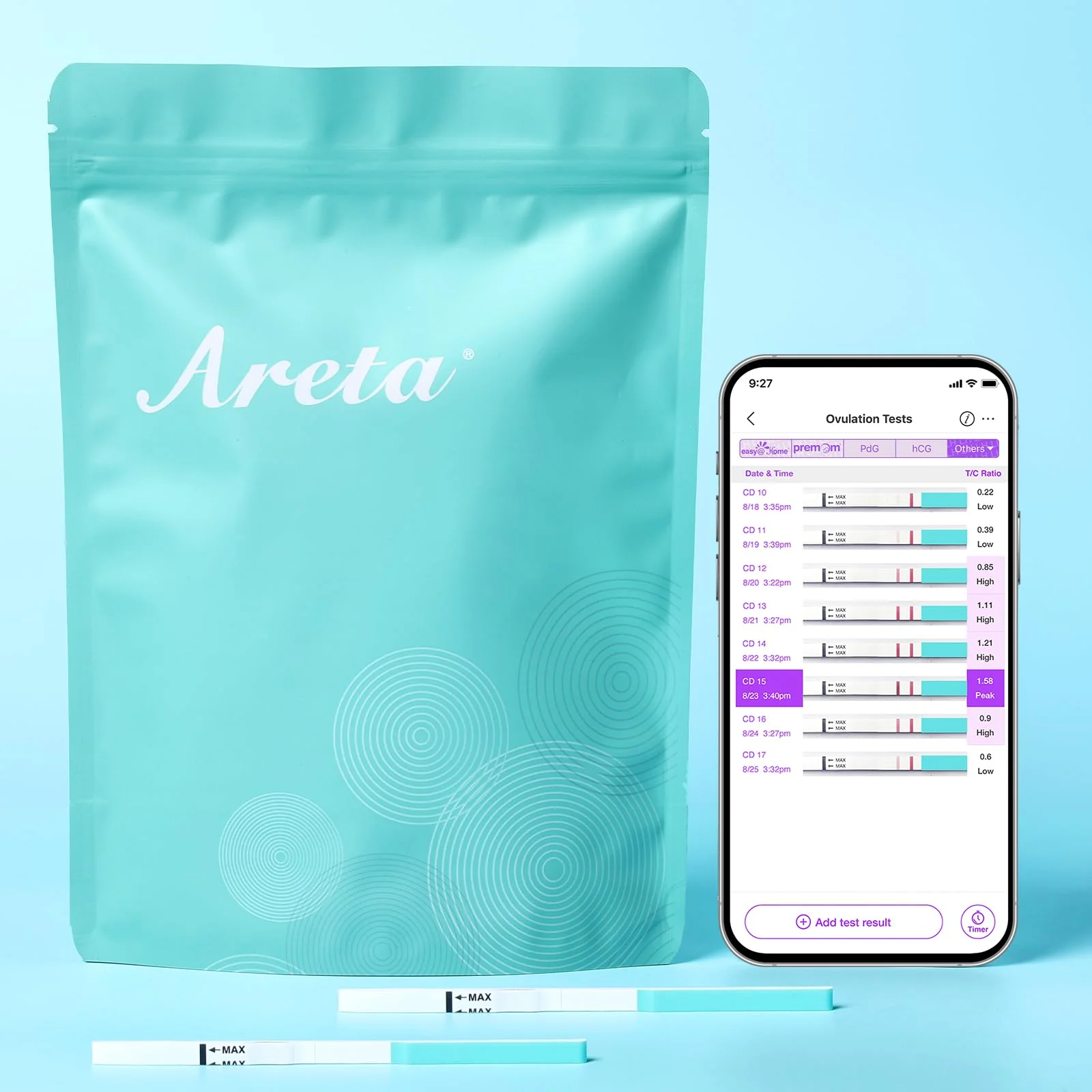 Areta 60 Ovulation Test Strips Kit: Accurate & Reliable for Women | Fast & Convenient Fertility Tracking | High Accuracy Ovulation Test Kit Blue | Expiration Date 11/13/2026 - Image 7