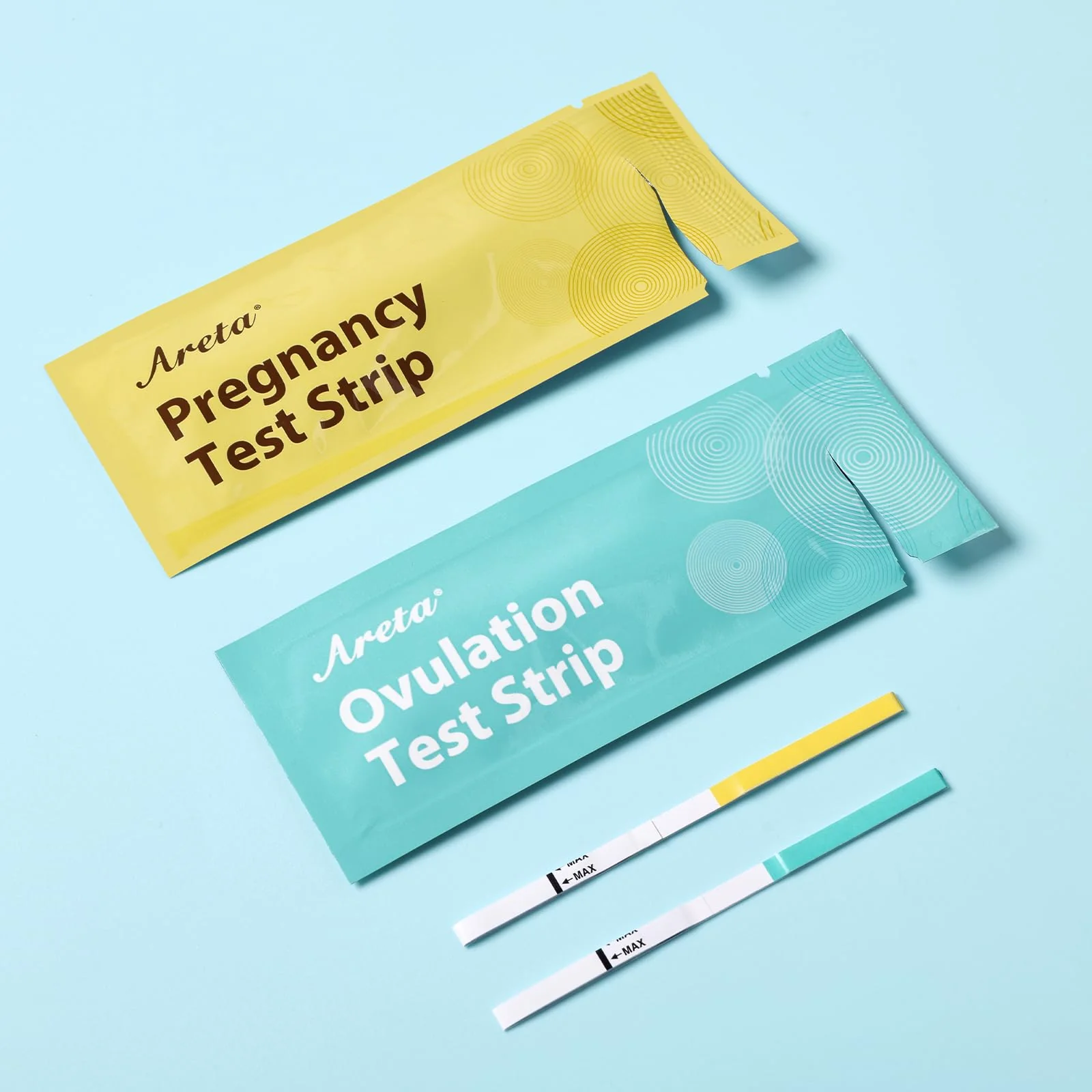 Areta Ovulation & Pregnancy Test Strips: 20 Ovulation Strips & 10 Pregnancy Tests Combo Kit | Accurate at-Home Fertility Tracker | Exd 11/24/2026 - Image 2