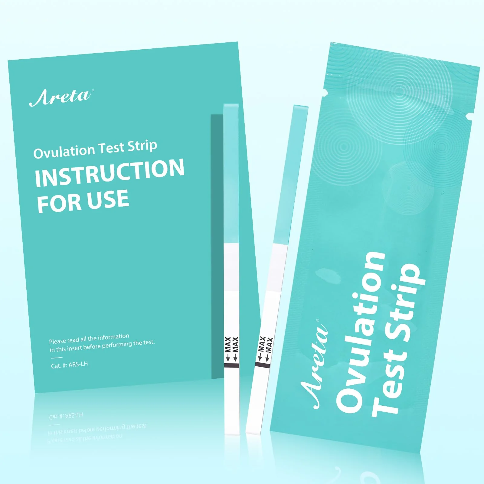 Areta Ovulation & Pregnancy Test Strips: 30 Ovulation Strips & 10 Pregnancy Tests Combo Kit Blue | Accurate at-Home Fertility Tracker | Highly Sensitive Early Pregnancy Detection | 30 LH + 10 HCG - Image 4