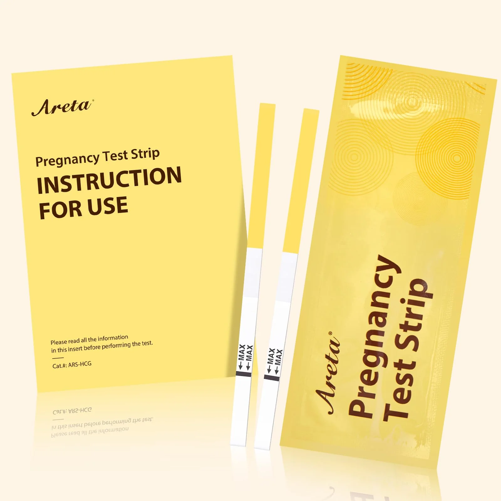 Areta Pregnancy Test Strips: 20-Pack hCG Tests, Highly Accurate and Rapid Results for Early Detection Before Your Missed Period | Expiration Date 11/24/2026 - Image 4