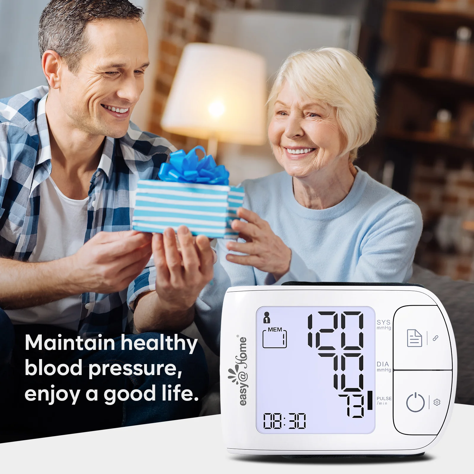 Automatic Wrist Blood Pressure Monitor: Easy@Home Bluetooth Smart Large Cuff BP Machine | Digital Sphygmomanometer| Heart Positioning Indicator | iOS & Android APP | EBP-085 - Image 8