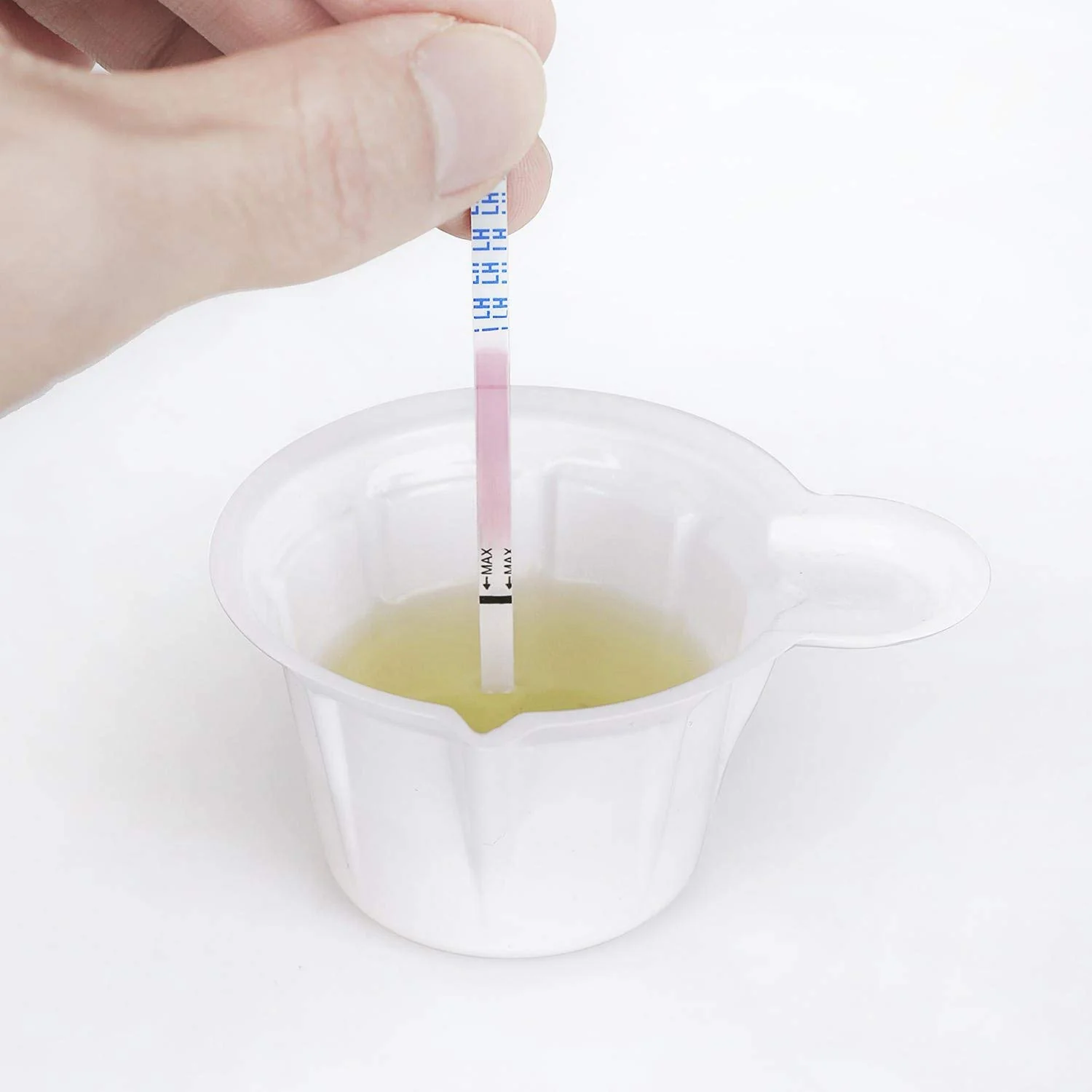 Easy@Home 100 Disposable Plastic Urine Specimen Cups with 3 Free Ovulation Test Strips - Image 4