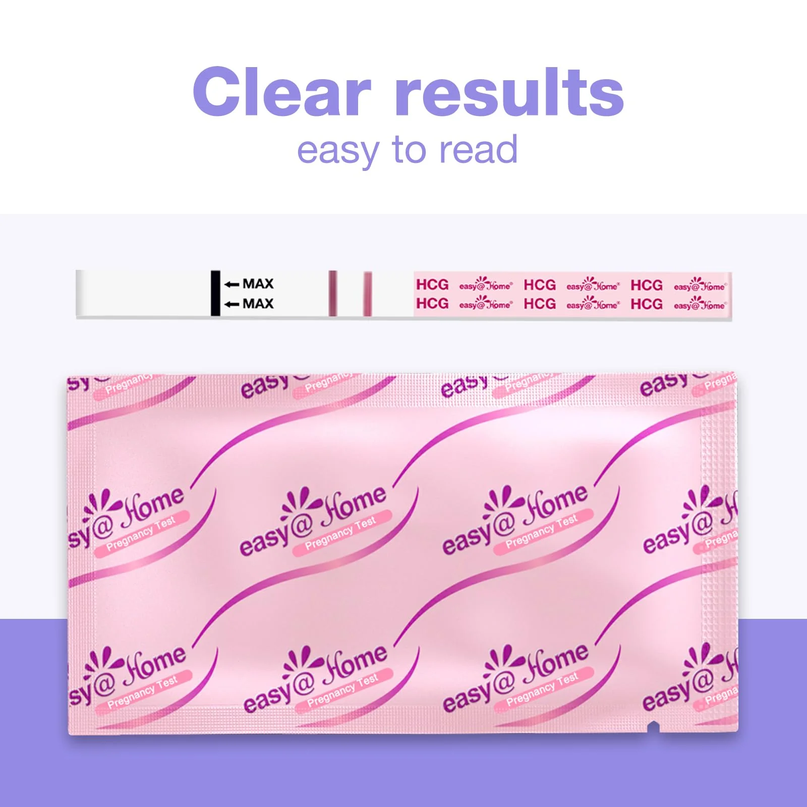 Easy@Home Ovulation Test Strips and Pregnancy Test Strips Combo Kit, Package May Vary (100LH+20HCG) - Image 7