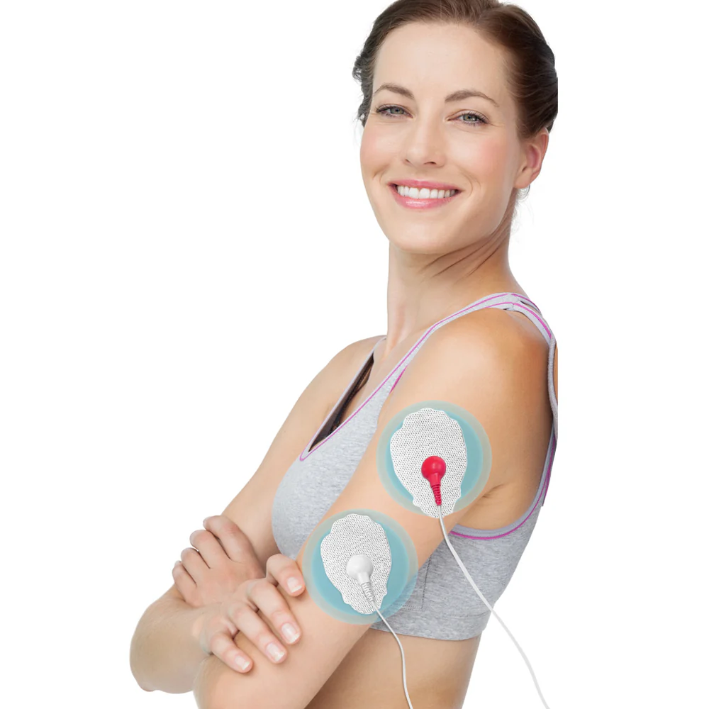 Easy@home 16 2"x3" Reusable Adhesive Electrode TENS Pads for TENS Electronic Pulse Massager in Hand Shape, 510K Cleared for Over The Counter (OTC) Use - Image 5