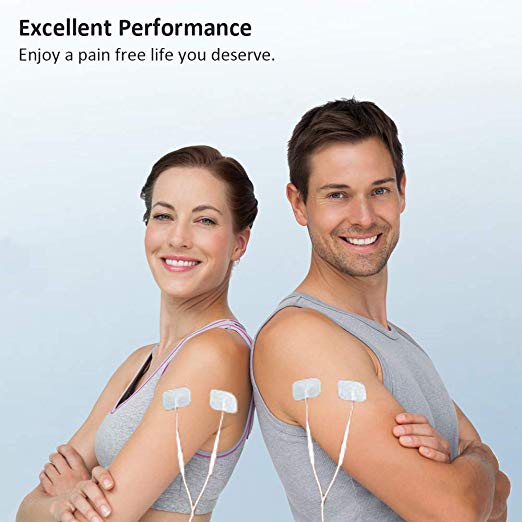 16 Pads of Easy@home 2"x 2" TENS Unit Reuseable Self Stick Carbon Electrode Pad - Non Irritating Design - Image 3