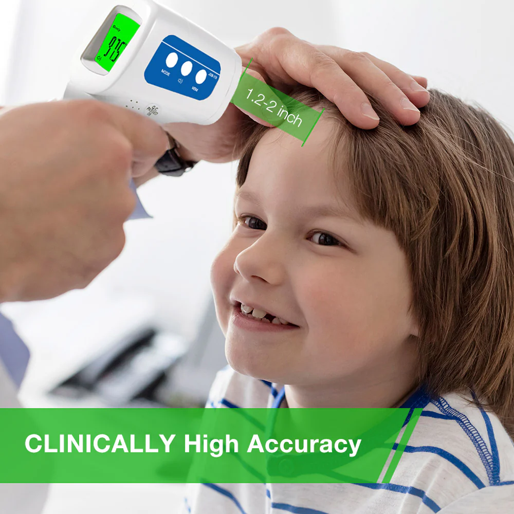 Easy@Home 3 in 1 Non-Contact Infrared Forehead Thermometer (US Stock) for Digital Temperature of Babies, Kids and Adults, Co-Branding JXB-178 - Image 3