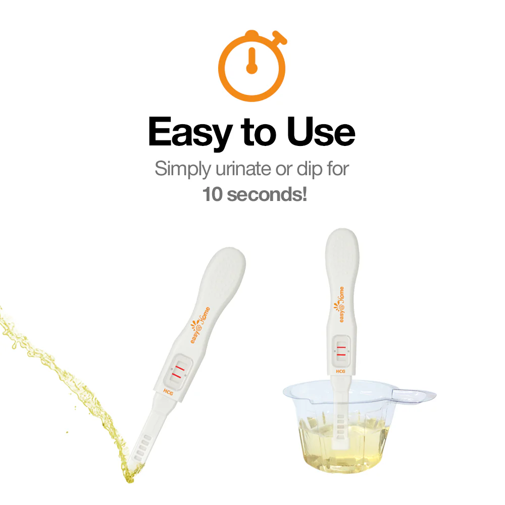 Easy@Home 3 Pregnancy Test Sticks - hCG Midstream Tests - Image 2