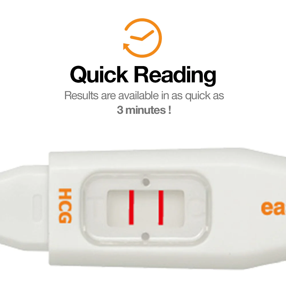 Easy@Home 3 Pregnancy Test Sticks - hCG Midstream Tests - Image 3