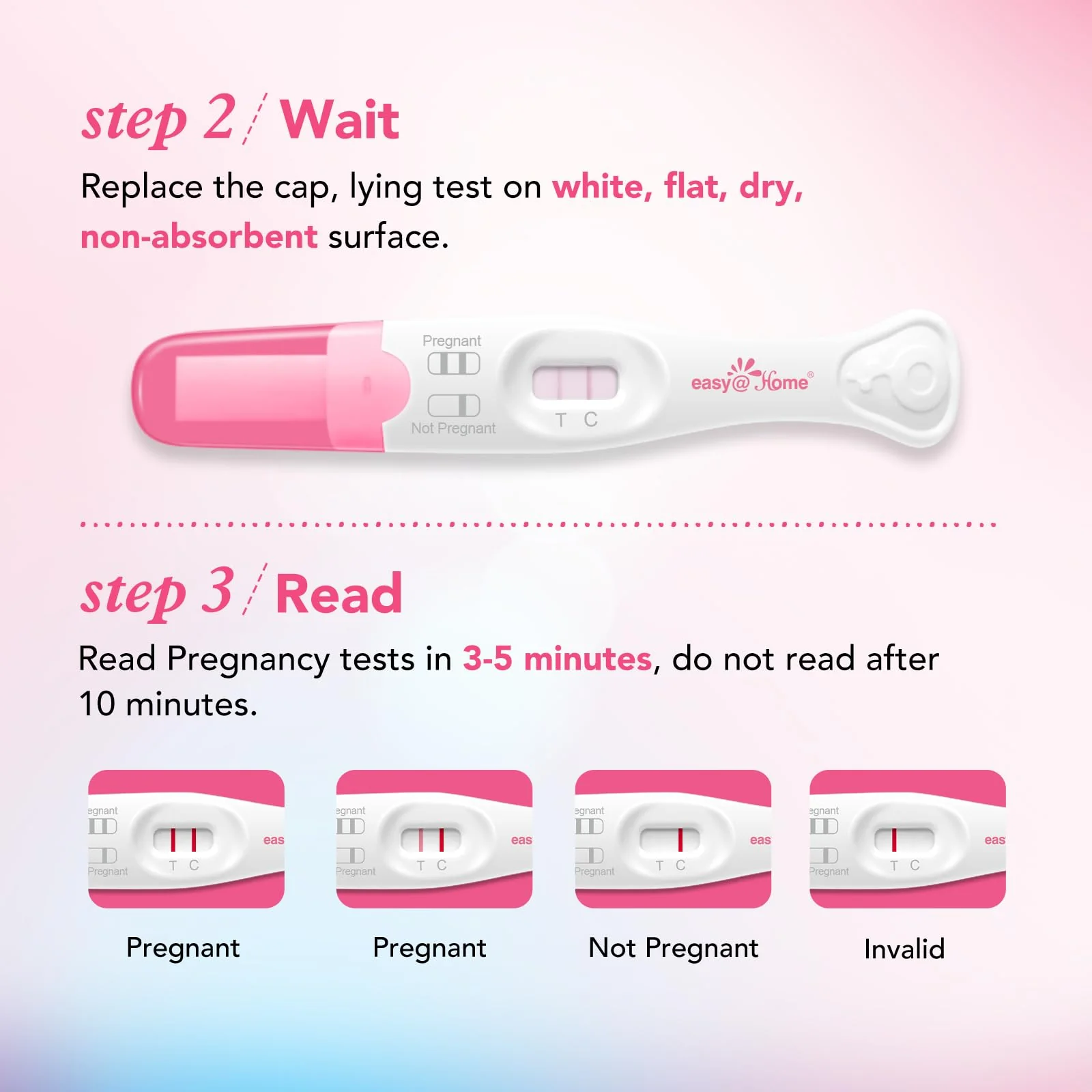 Easy@Home 9 Count Pregnancy Tests: 3 Early Detection Pregnancy Sticks & 6 Reliable Precise Pregnancy Test Strips - Instant Readings in Minutes | 9 Counts - Image 6