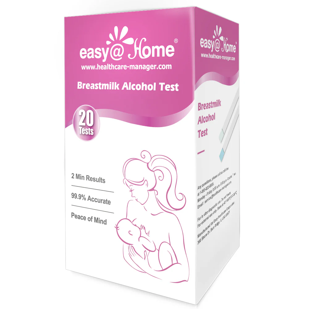 Easy@Home Breastmilk Alcohol Test Strips, at Home Alcohol Test for Breastfeeding and Lactation Milk Testing, Give Nursing Mothers Clarity, Easy, Quick and Precise Detection, EBA-20T, 20-Pack - Image 7