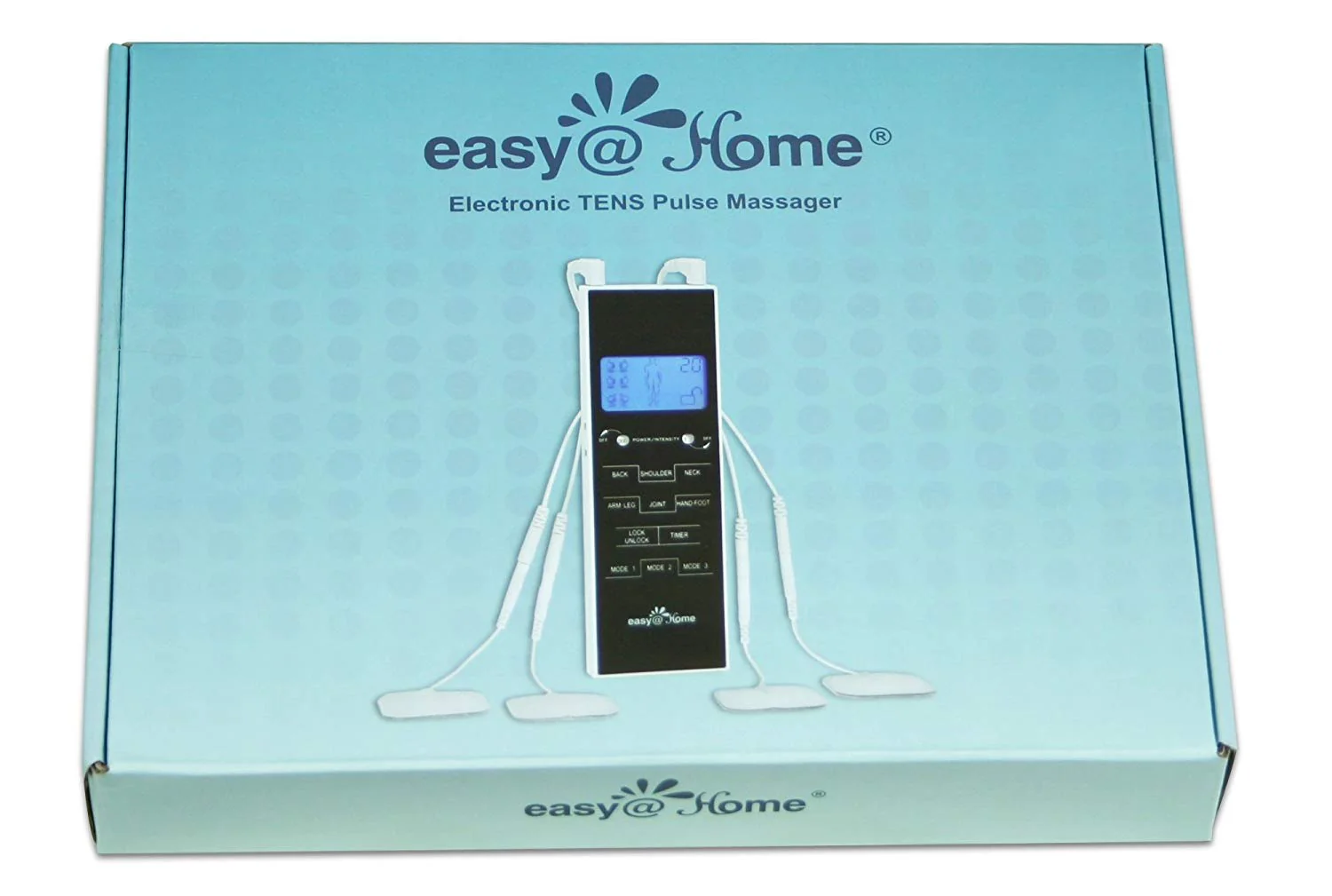 TENS Unit Muscle Stimulator, Easy@Home Electronic Pulse Massager,EMS TENS Machine,Pain Relief therapy Pain Management Device,Backlit LCD Display, OTC Home Use - FSA Eligible Handheld , EHE010 - Image 4
