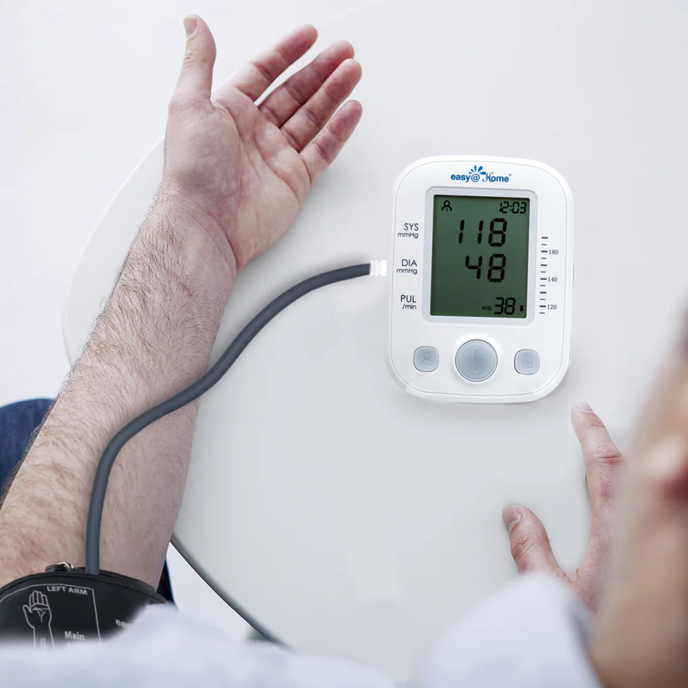Easy@Home Digital Blood Pressure Monitor Upper Arm with Pulse Rate Indicator, Accurate Automatic BP Machine with Large Cuff,2 User Individual Memory, EBP-020 - Image 5