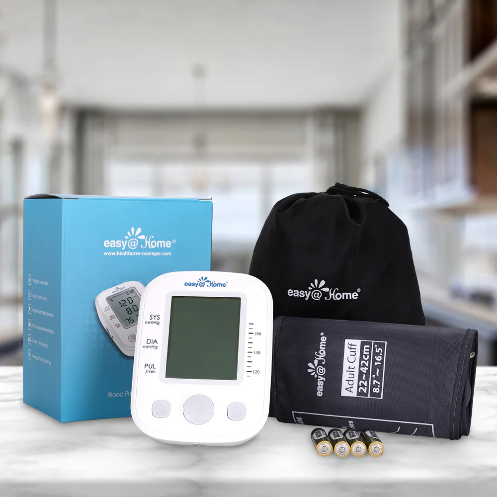 Easy@Home Digital Blood Pressure Monitor Upper Arm with Pulse Rate Indicator, Accurate Automatic BP Machine with Large Cuff,2 User Individual Memory, EBP-020 - Image 6