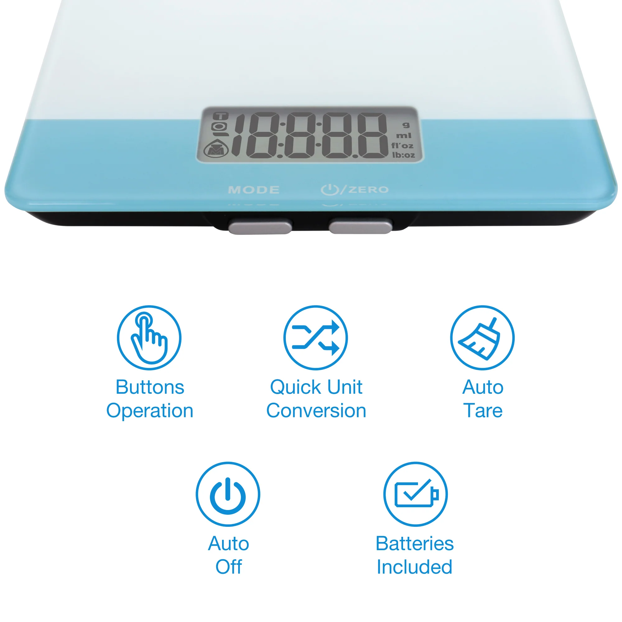 Easy@Home Digital Food Kitchen Scale, Professional Nutritional Calculator - Weight, Calories, Fat, Cholesterol, Carbohydrates - Diet Nutrient Diary Feature，ENC203 - Image 2