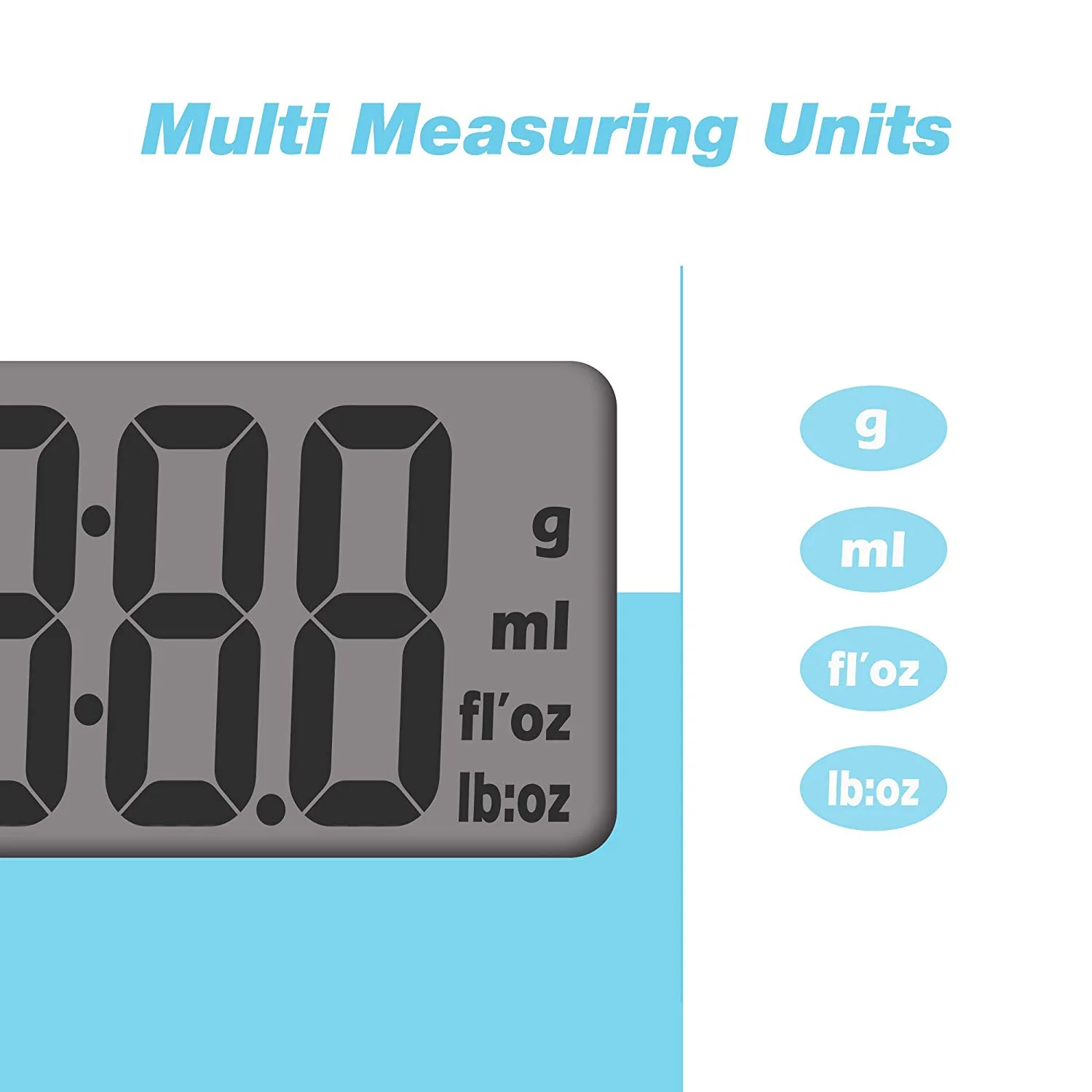 Easy@Home Digital Food Kitchen Scale, Professional Nutritional Calculator - Weight, Calories, Fat, Cholesterol, Carbohydrates - Diet Nutrient Diary Feature，ENC203 - Image 4