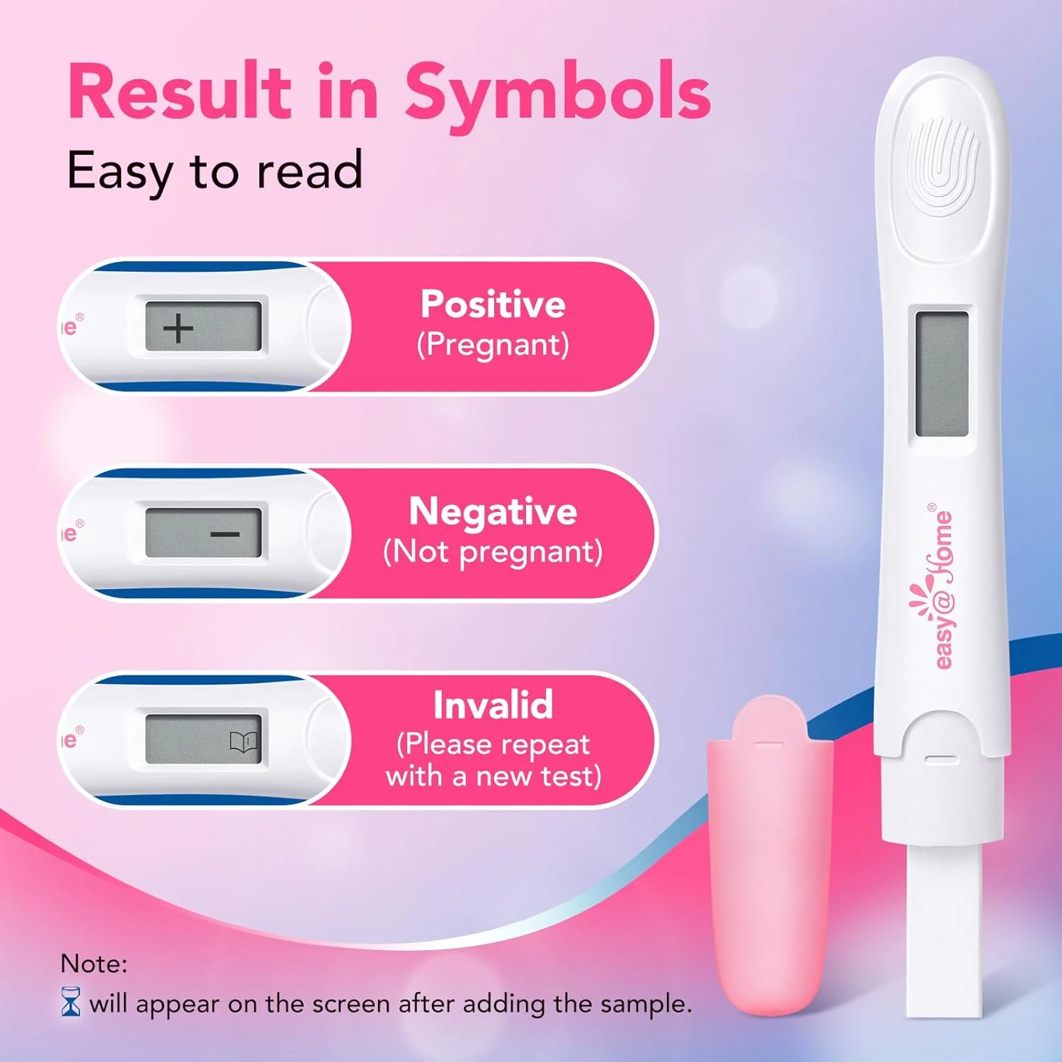 Easy@Home Digital Pregnancy Test 2 Pack – Midstream hCG Tests for Early Detection with Digital Display – Easy At-Home Use - Image 4