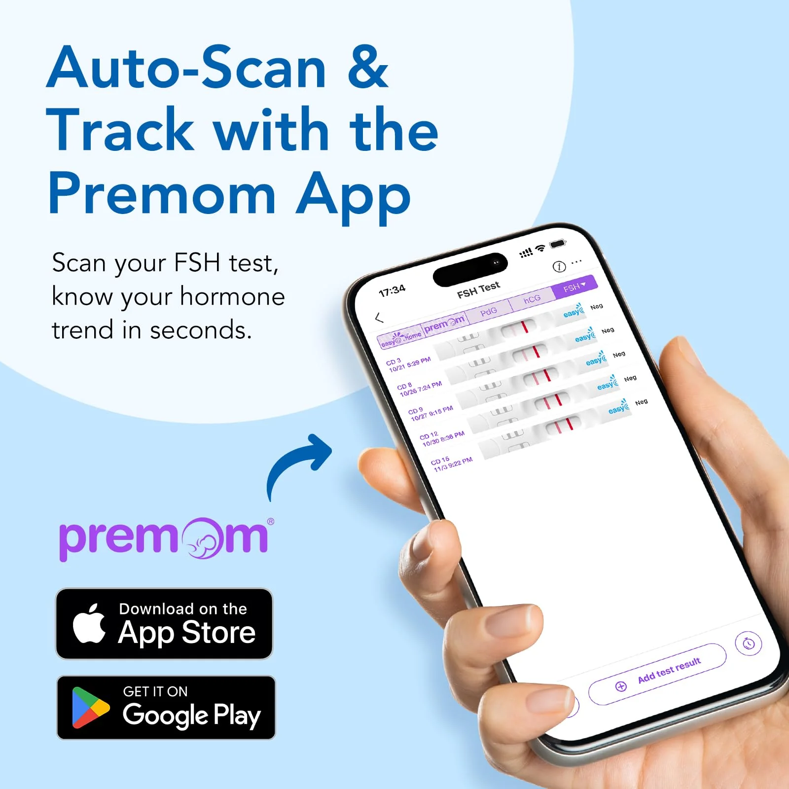 Easy@Home FSH Test Kit for Women - At-Home Hormone & Cycle Tracking with Premom App | Midstream Urine Test for Female Hormone Tracking | Reliable & Quick Results | 5 Tests - Image 7