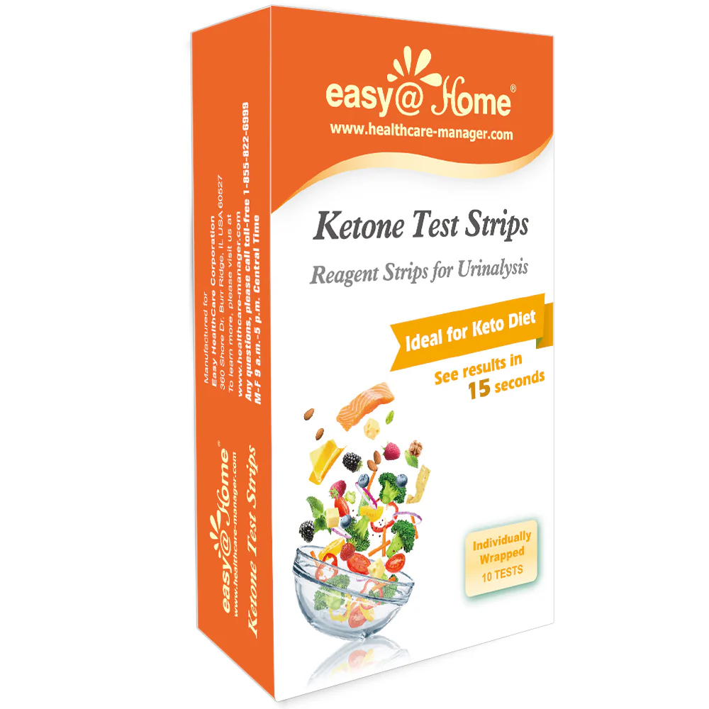 Easy@Home Individual Pouches Ketone Strips, FSA Eligible Urine Sticks Monitor Keto/Ketogenic Low Carb Diet and Ketosis Levels for Weight Loss-Reagent Urinalysis Tests EZ-KETONE-IND - Image 6