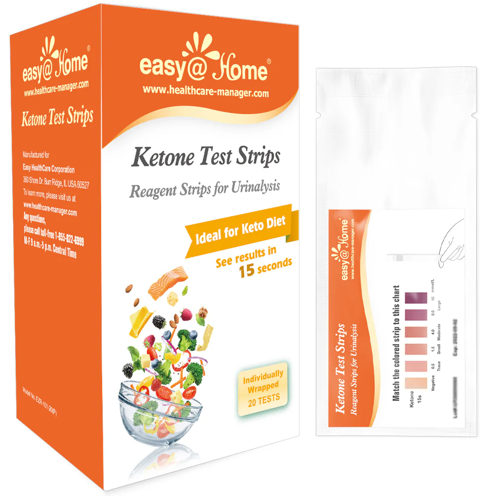 Easy@Home Individual Pouches Ketone Strips, FSA Eligible Urine Sticks Monitor Keto/Ketogenic Low Carb Diet and Ketosis Levels for Weight Loss-Reagent Urinalysis Tests EZ-KETONE-IND - Image 7
