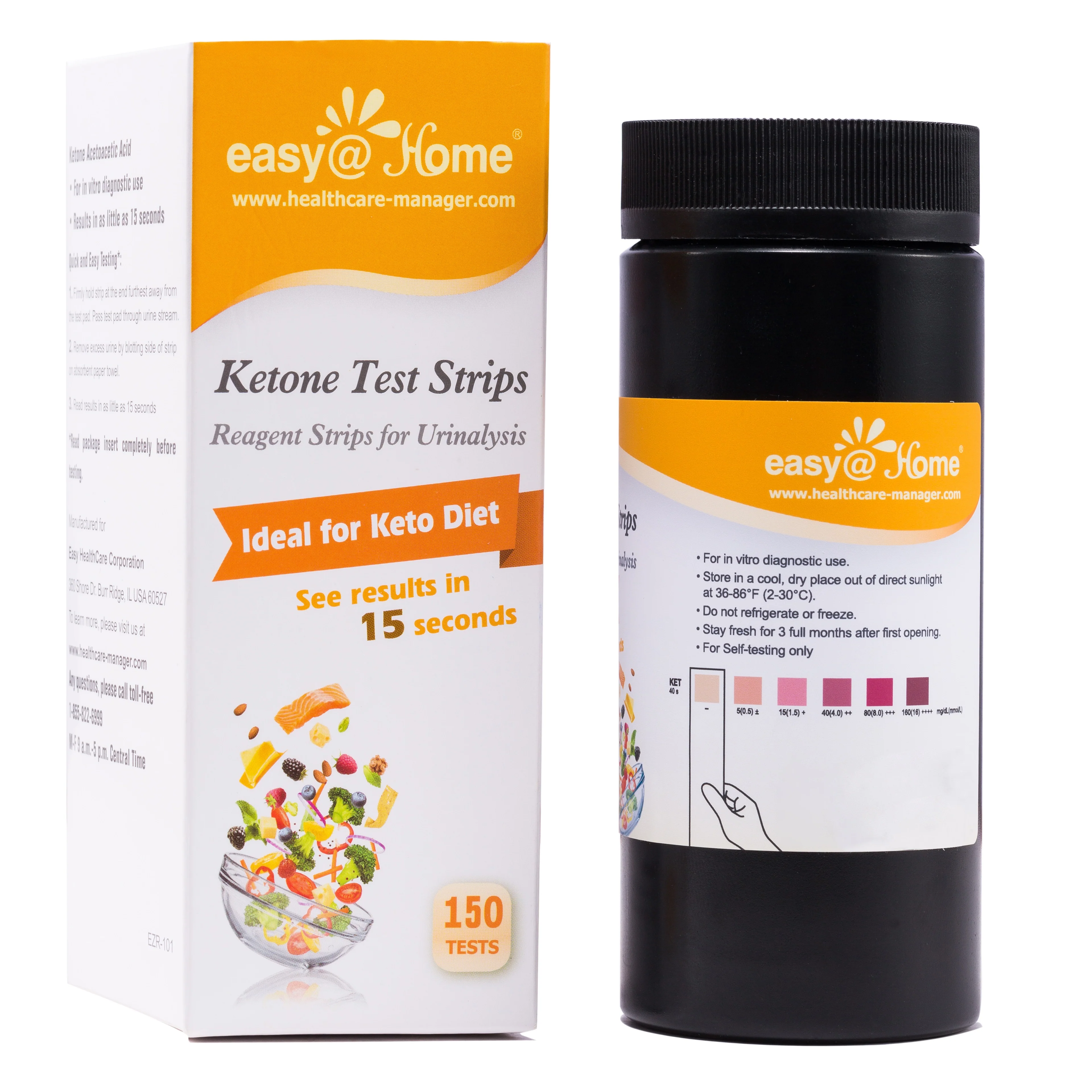 Easy@Home Ketone Strips 150 ct