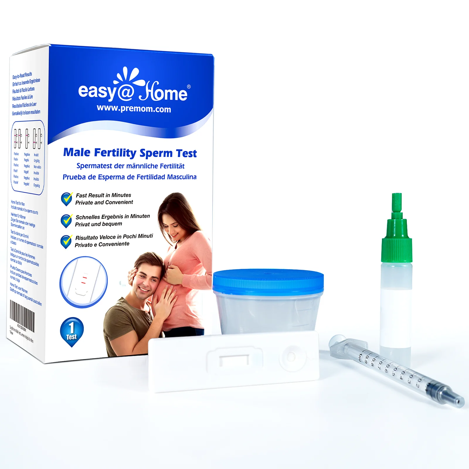 Easy@Home Male Fertility Sperm Test: Indicates Normal or Low Sperm Count | Convenient Accurate Private Semen Analysis for Men, 1 Pack - Image 7