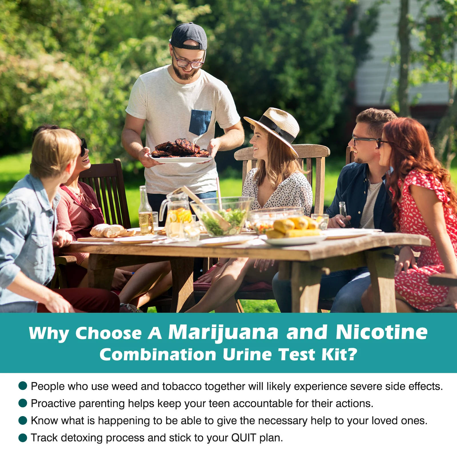 Easy@Home Marijuana and Nicotine Test: Detects THC and Nicotine Metabolites - Rapid Urine Test Strips Kit Over the Counter Use Instant Results in 5 Minutes - Multi-Drug Screen Test #EDOAP-124 15 Pack - Image 7