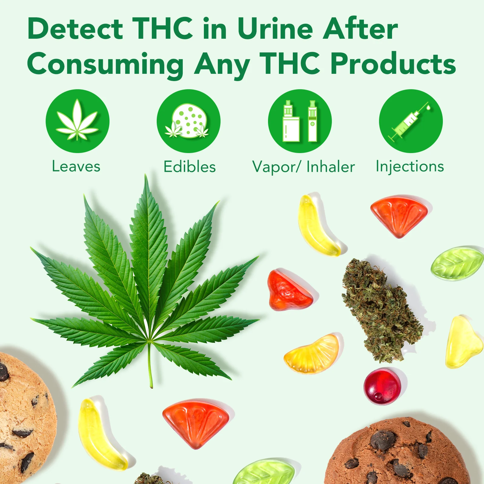 Easy@Home Marijuana Test Cup, THC Urine Drug Testing Kit, 5-Minute Results, Weed Cannabis Screening for Detox THC Flush, 1 Pack -#ECTH4-114A3 - Image 3