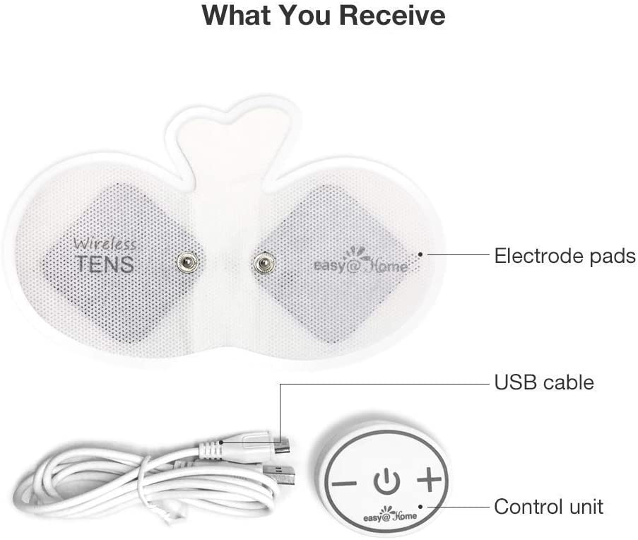 Easy@Home Rechargeable Compact Wireless TENS Unit - 510K Cleared, FSA Eligible Electric EMS Muscle Stimulator Pain Relief Therapy, Portable Pain Management Device EHE015 - Image 5