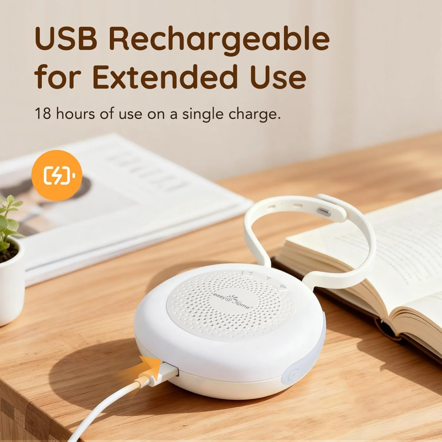 Easy@Home Portable White Noise Machine with 30 Relaxing Sounds, Automatic Timer, Child Lock, and Night Light | Ideal for Babies and Adults, White Noise Generator and Sounds for Sleep and Relaxation - Image 8