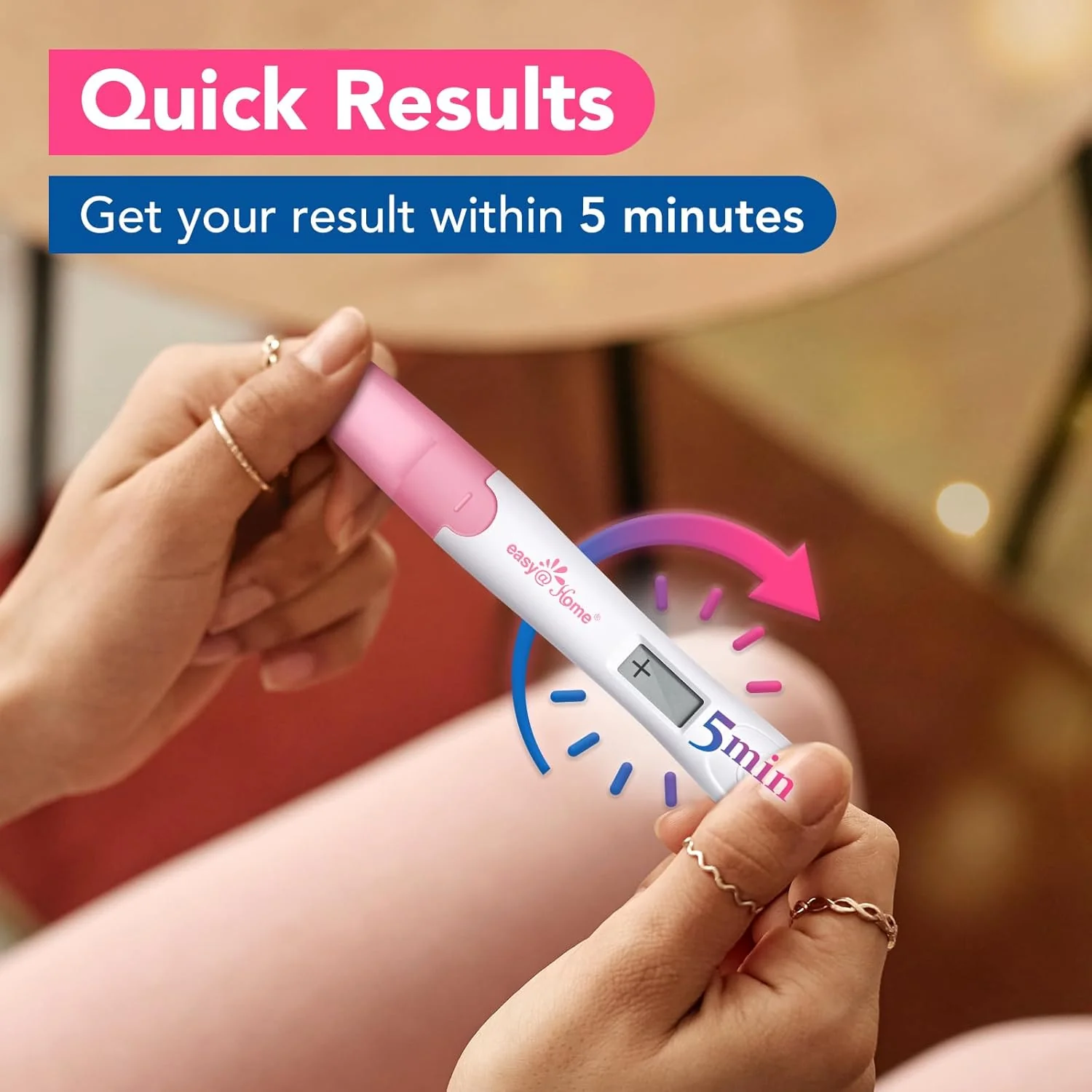 Easy@Home Pregnancy Test 3 Pack: hCG Test with 10 MIU/mL Sensitivity | Clear and Quick Results - Image 6