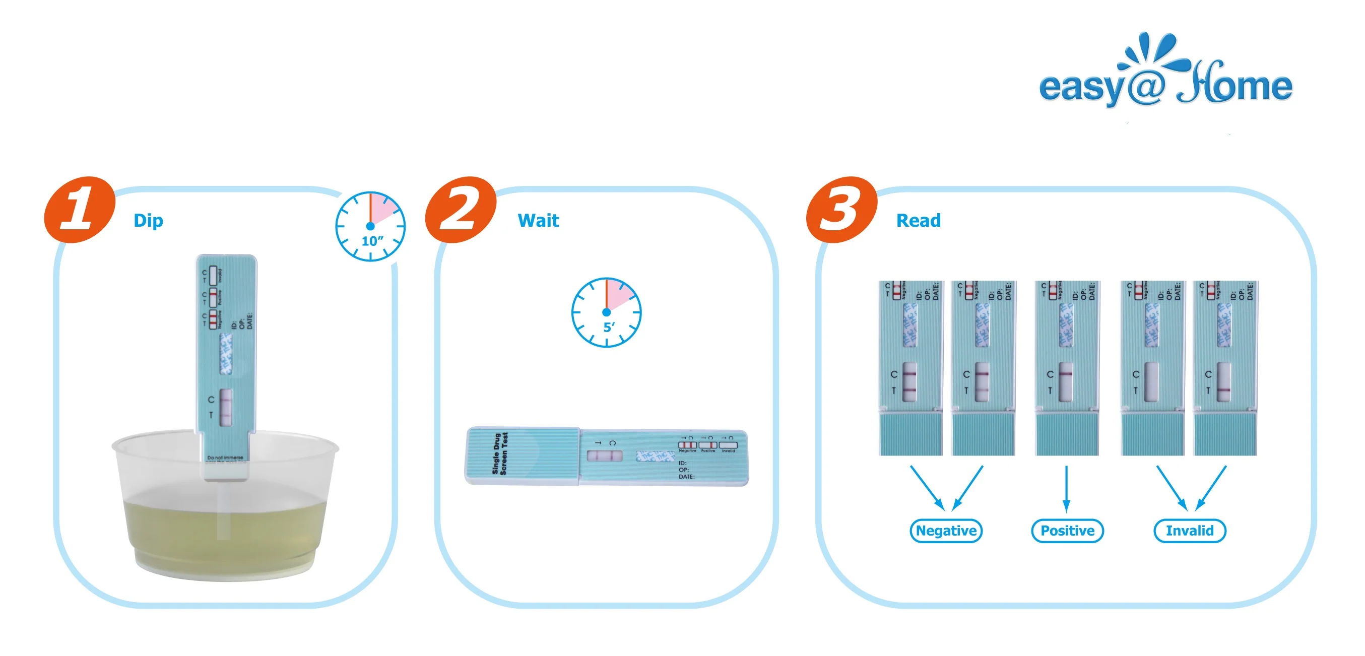 Easy@Home Single Drug Screen Test (Marijuana Urine Test), 12 Pack - Image 3