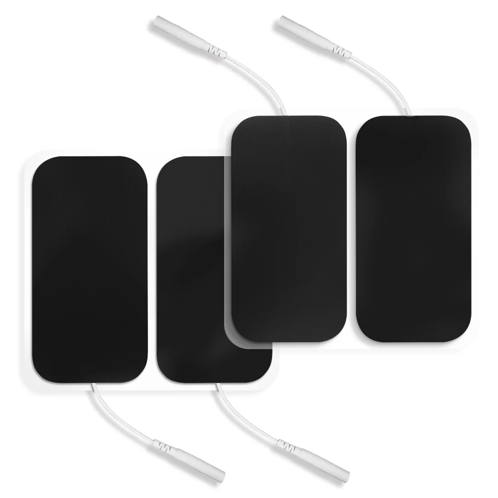 Easy@Home Tens Unit Self Stick Carbon Electrode Pads, Non Irritating Design 8 Pcs 2" x 4" Reusable Pads - Image 4