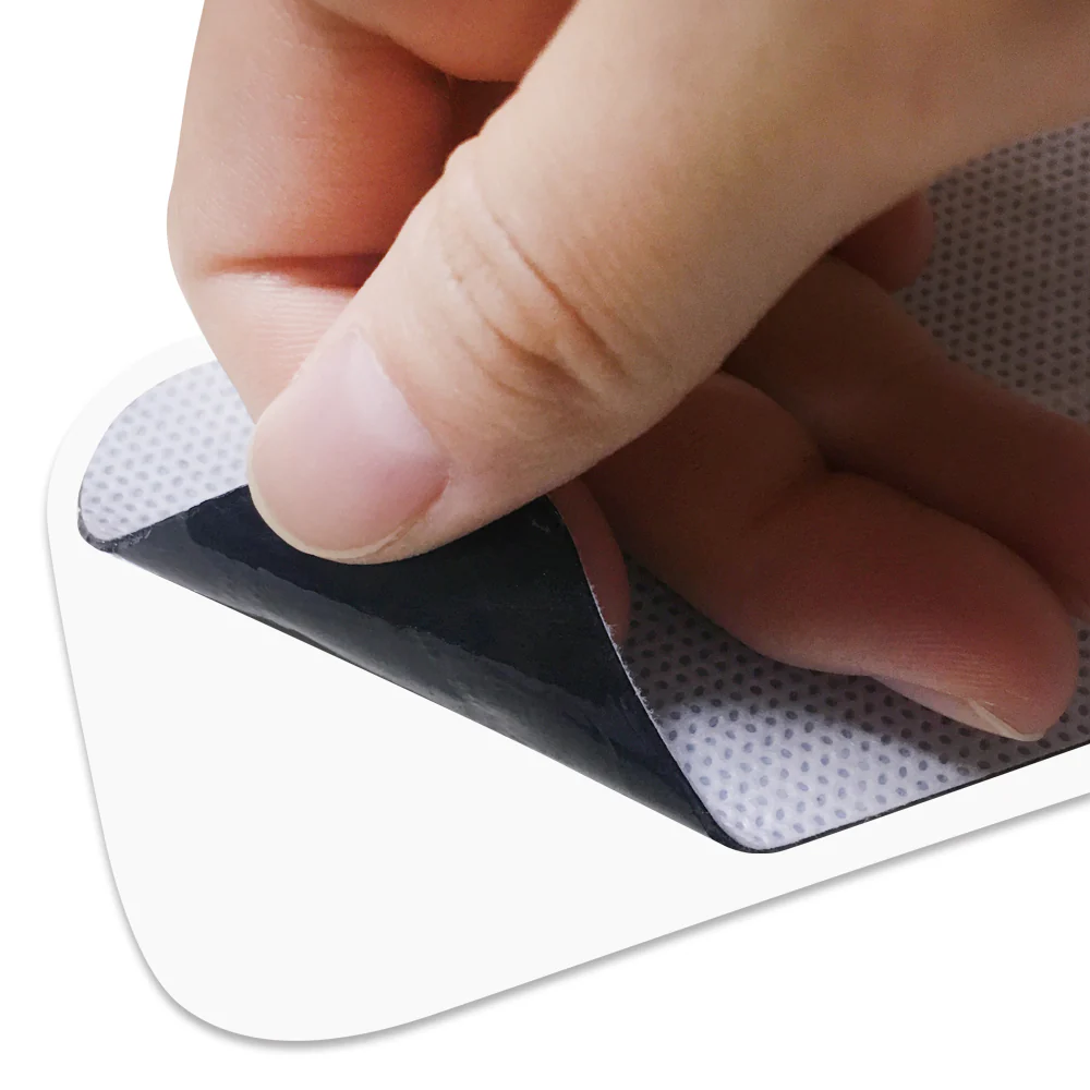 Easy@Home Tens Unit Self Stick Carbon Electrode Pads, Non Irritating Design 8 Pcs 2" x 4" Reusable Pads - Image 5