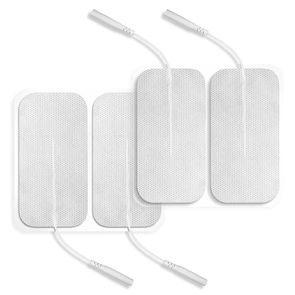 Easy@Home Tens Unit Self Stick Carbon Electrode Pads, Non Irritating Design 8 Pcs 2" x 4" Reusable Pads + 8 Pcs 2" x 2" Reusable Pads - Image 3