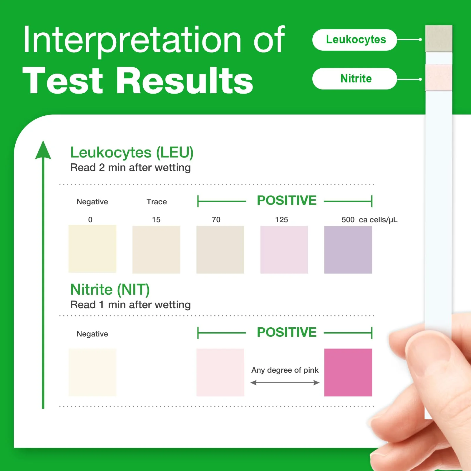 Easy@Home Urinary Tract Infection Test Strips, 25 Pack- UTI-25BTL-PCS:25 - Image 6