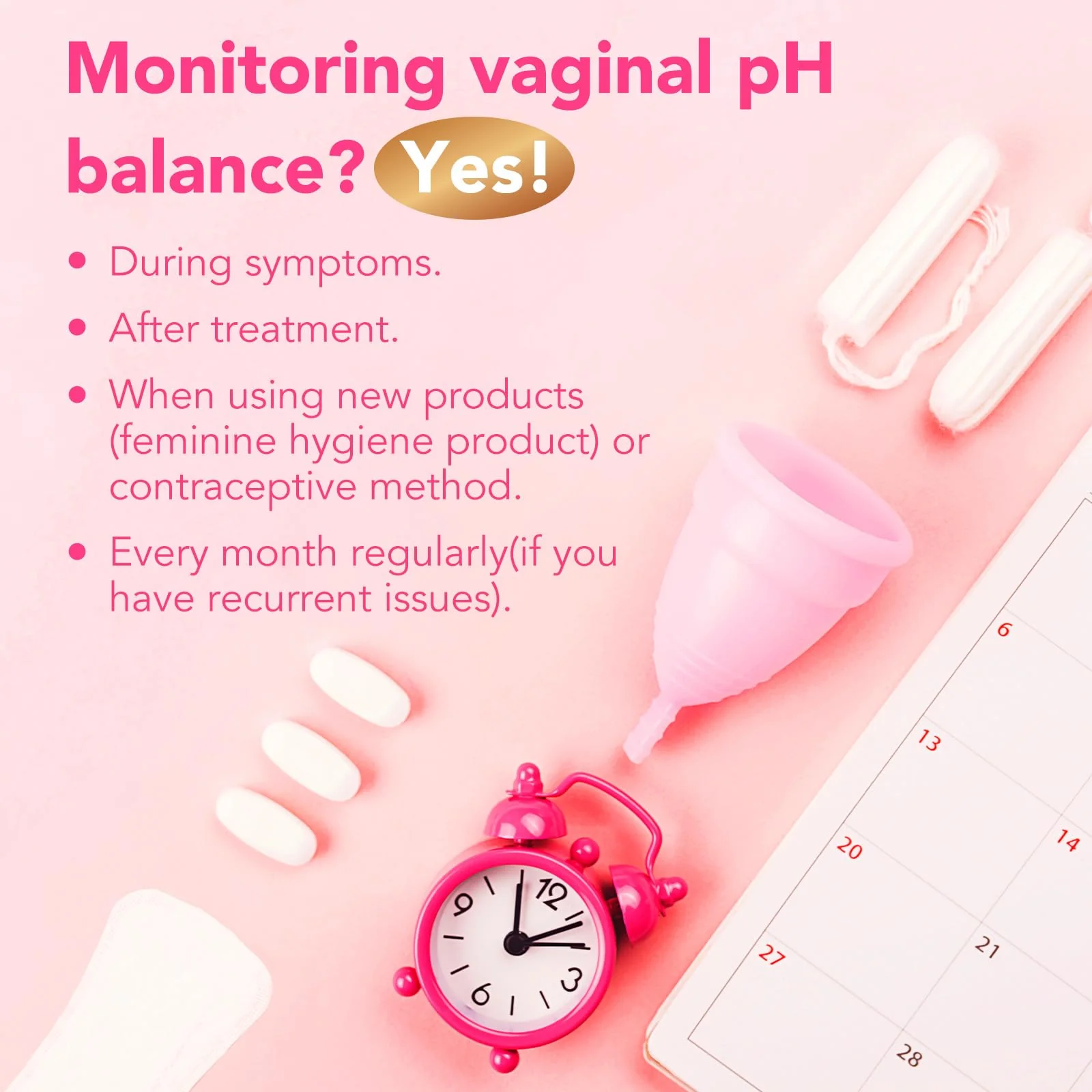 Easy@Home Vaginal pH Test -10 Strips | BV Test Kit at Home for Women | Yeast Infection Test + pH Balance for Women - Image 8