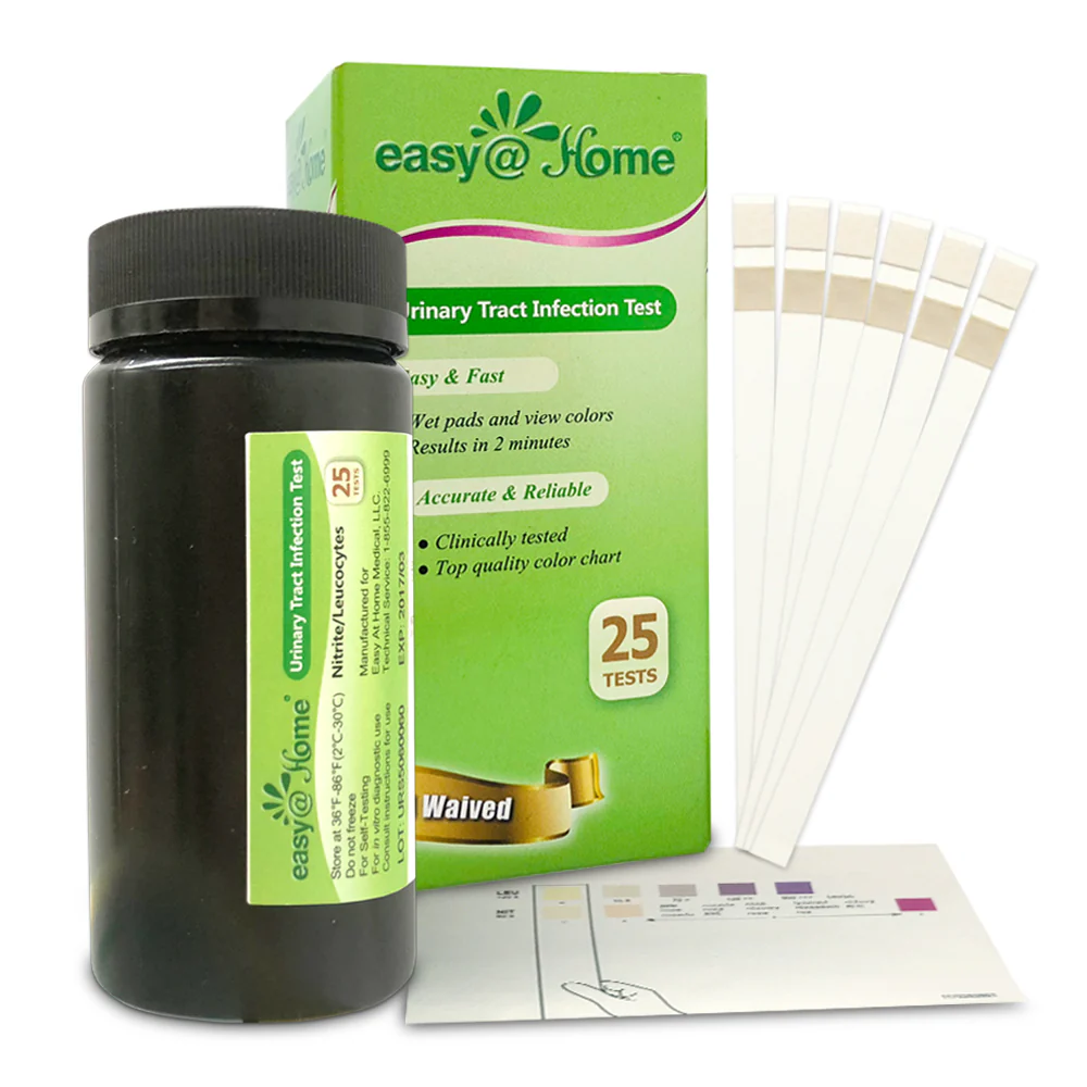 Easy@Home Urinary Tract Infection 50 Test Strips, 25 Tests/BTL (UTI-50P) UTI-25BTL-PCS:50 - Image 4
