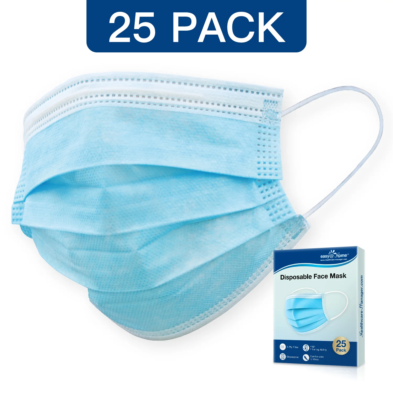 Easy@Home Face Shield (US Stock), Mouth Cover for Outdoor Protection, Anti Dust, Smoke, Haze,Pollens (Pack of 25) | EXPIRE 05/06/2022 - Image 7