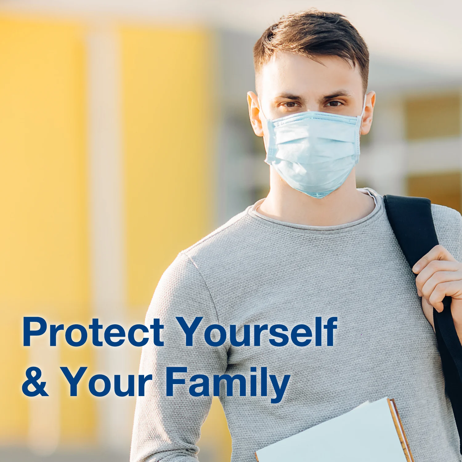 Face Masks 50 Ct– Disposable Safety Protection with Ear Loops for Home Use, Breathable & Comfortable 3-Ply Filter - Image 7