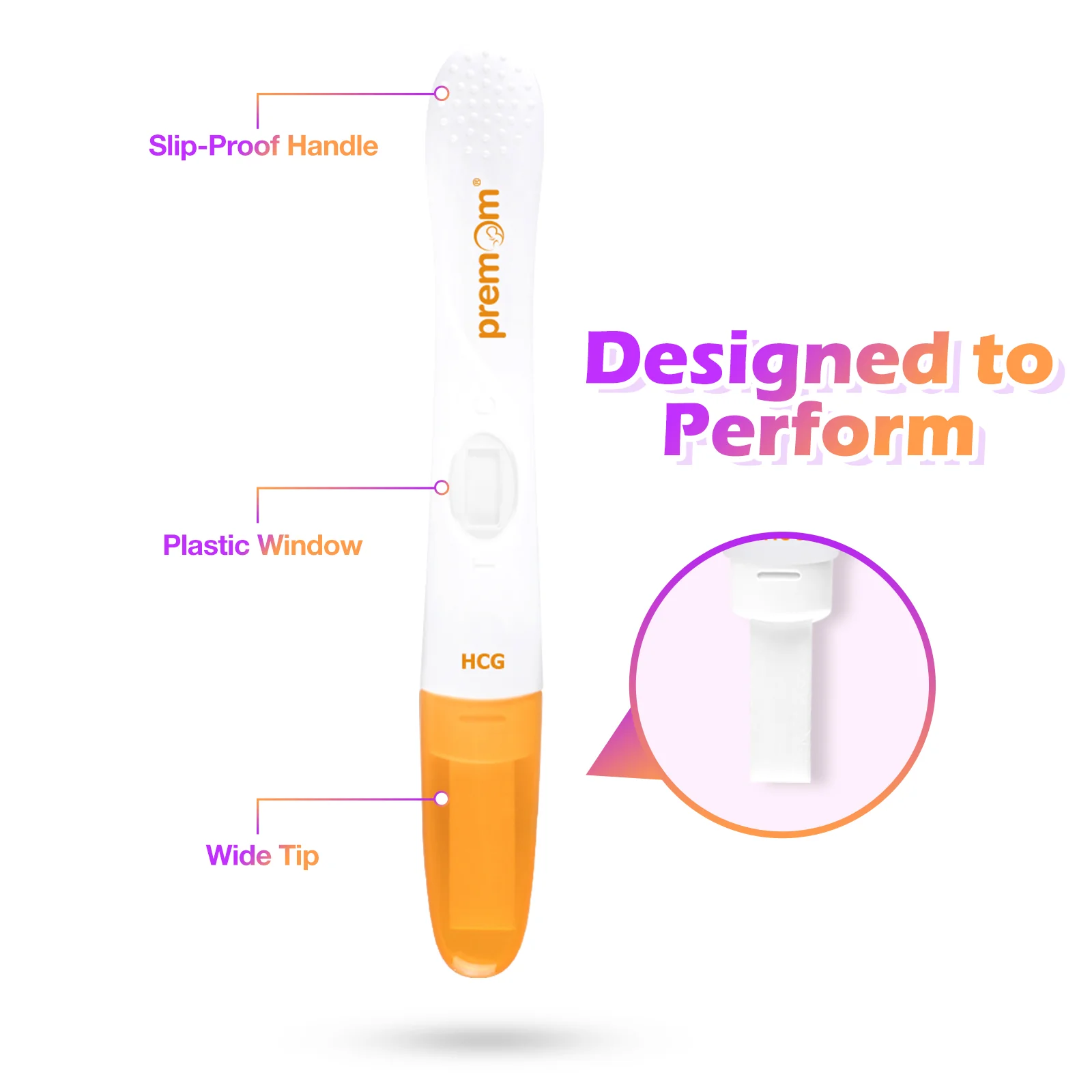 Premom Pregnancy Test Midstream: Early HCG Detection Sticks - 5 Pack Pregnant Test Kit - Image 4
