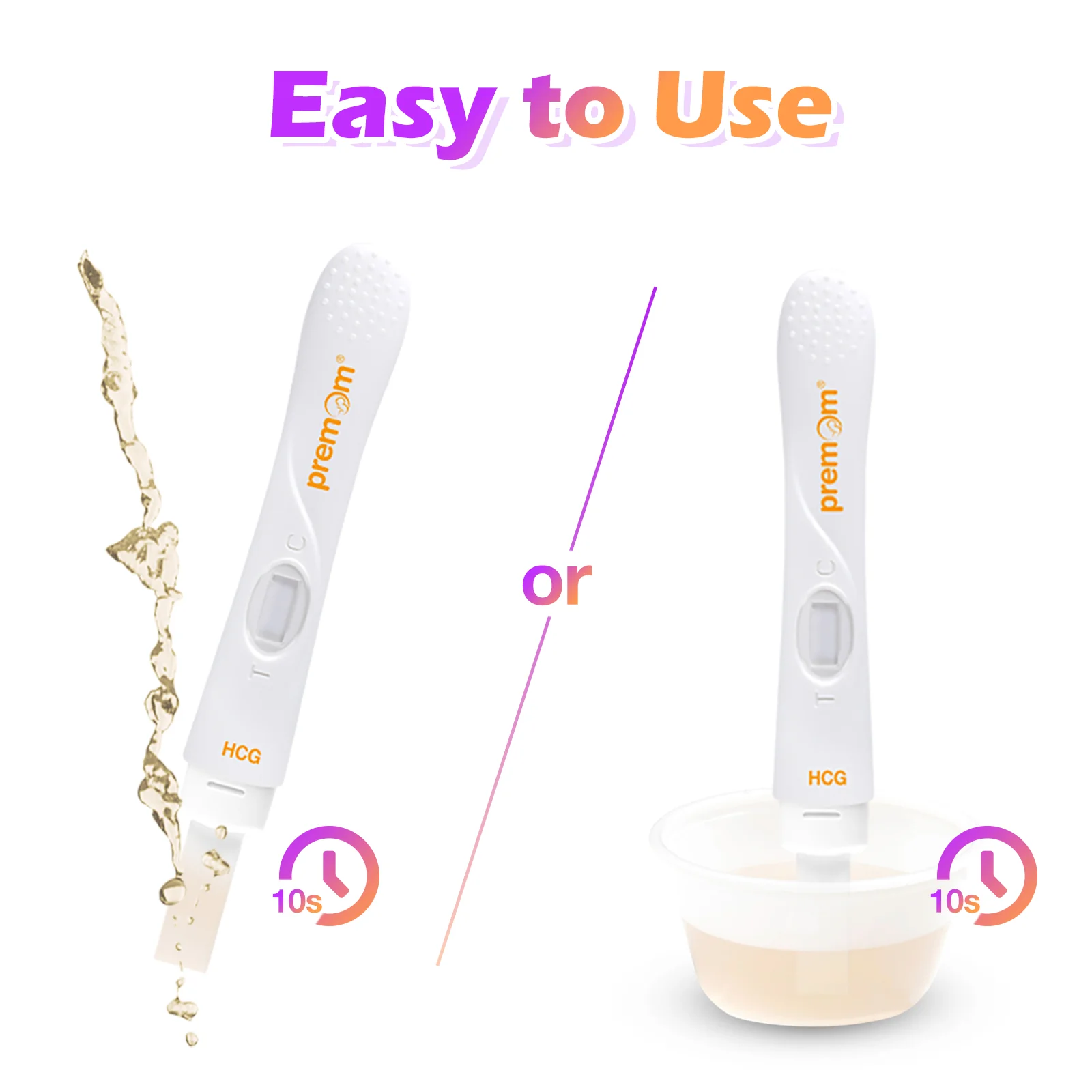 Premom Pregnancy Test Midstream: Early HCG Detection Sticks - 5 Pack Pregnant Test Kit - Image 5