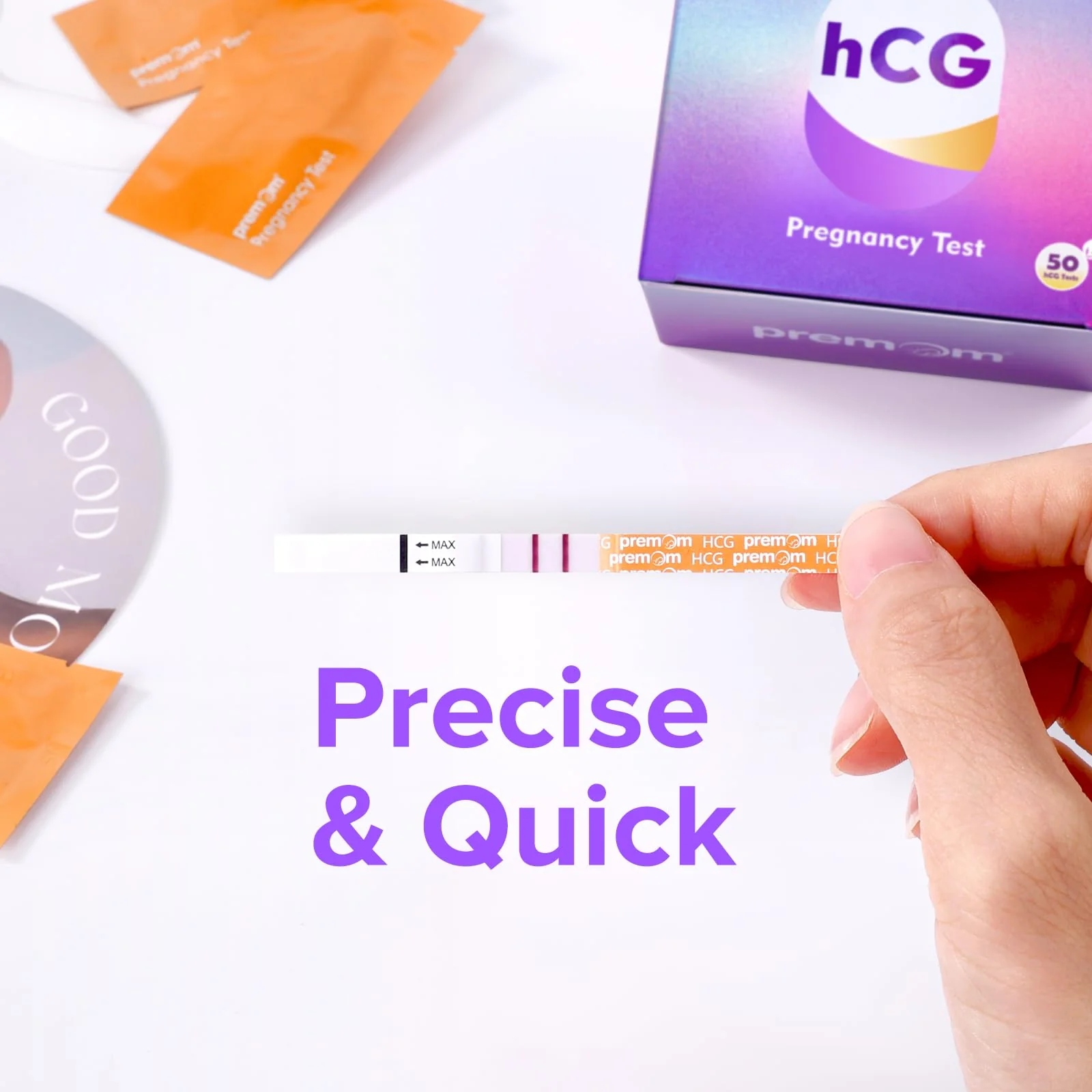 Premom Pregnancy Test Strips - Early Detection Pregnancy Test Kit Powered by Premom Ovulation Predictor APP (50 Count) - Image 7