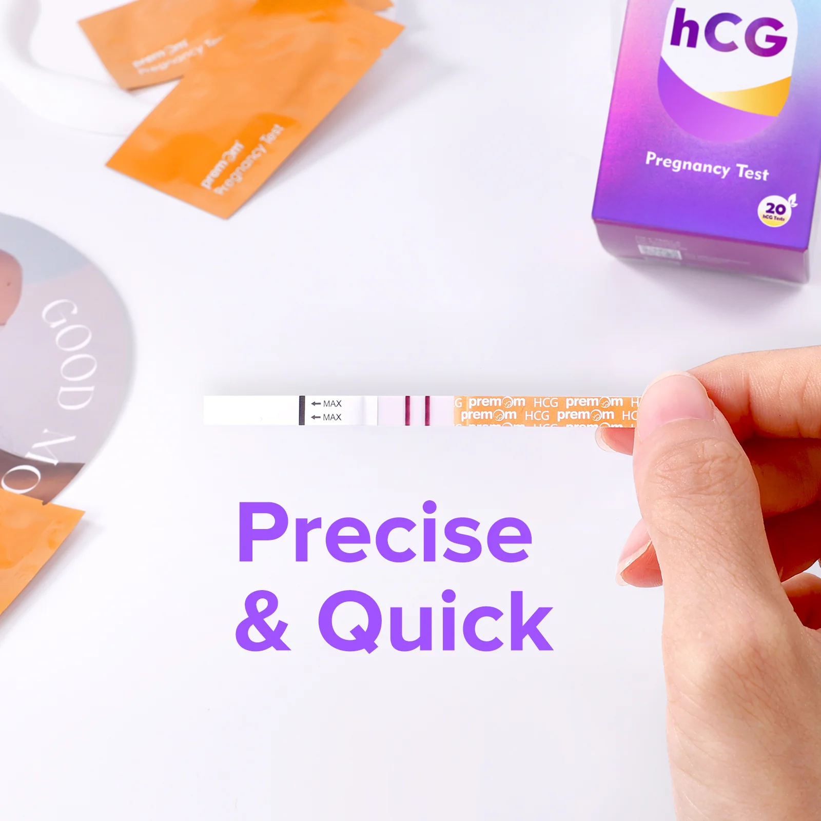 Premom Pregnancy Test Strips: Early Detection Pregnant Test Kits- 20 Pack - Image 6