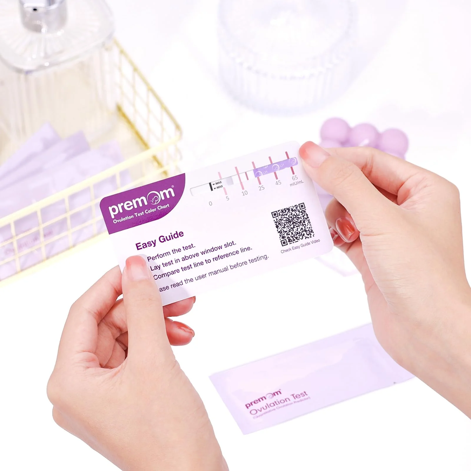 Premom Quantitative Ovulation Predictor Kit: 25 Ovulation Test Strips + 5 Pregnancy Test Strips Combo, with Smart Digital Ovulation Reader App - Accurate Numerical LH Tests - Image 4