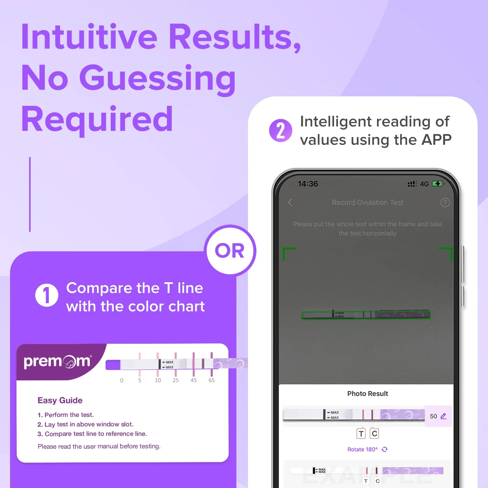 Premom Quantitative Ovulation & Pregnancy Test Kit with Sperm Friendly Fertility Gel: 25 LH + 5 HCG Strips + 2 Pee Cups + 2oz Fertility Gel | Accurate LH Tracking | pH Balanced | Works with Premom App - Image 8