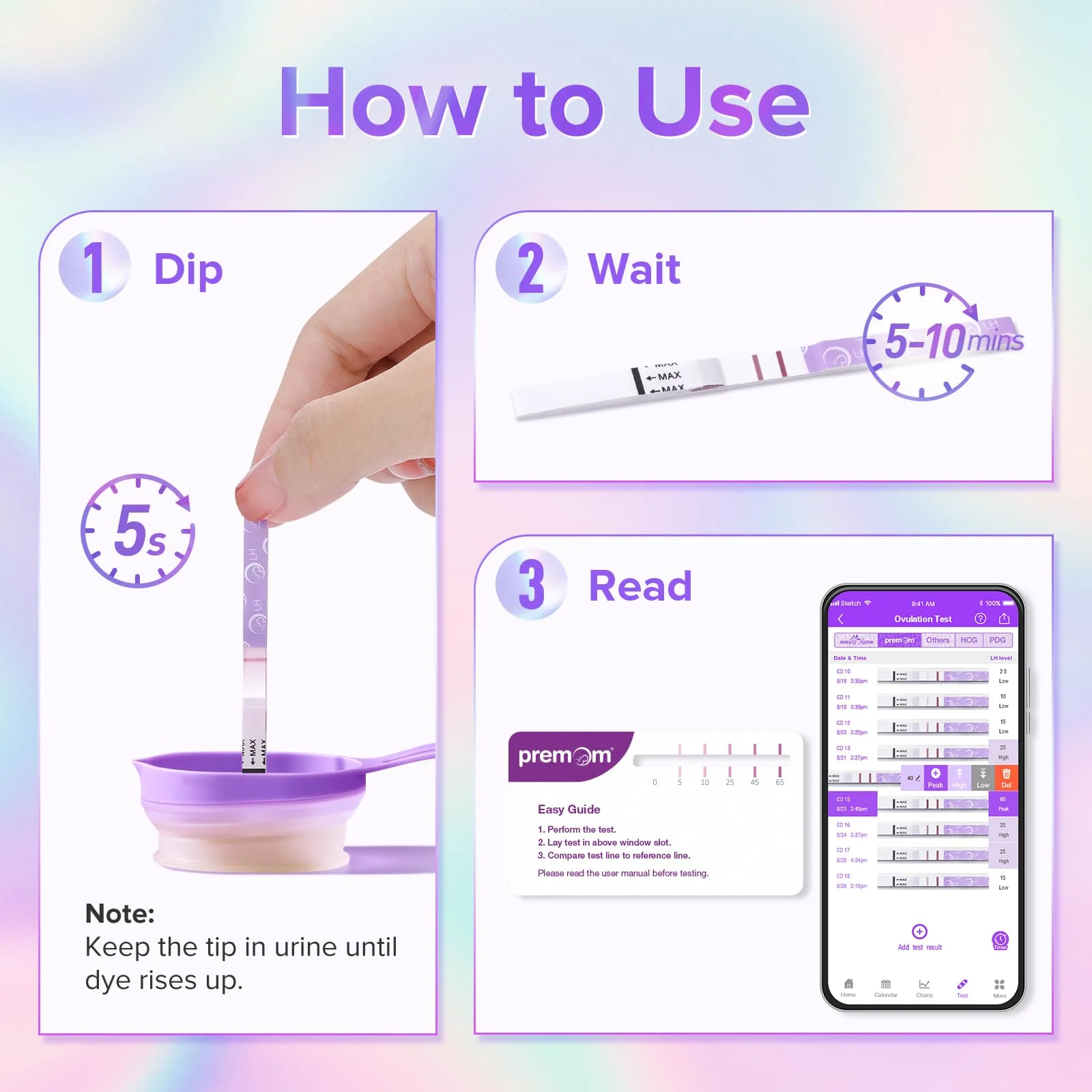 Premom Quantitative Ovulation Test Strips, 20-Pack, PMS2-S:20 - Image 7