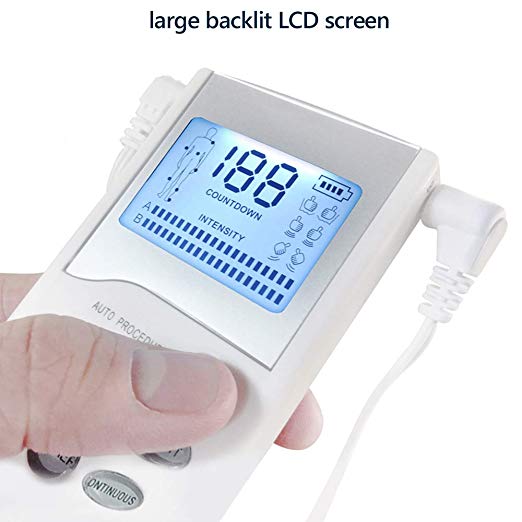 Easy@Home Rechargeable TENS Unit Professional Grade Electronic Pulse Massager - Backlit LCD Display, Leather storage bag, Powerful Pulse Intensity, 510K Cleared, FSA Eligible OTC Home Use, EHE012PRO - Image 5