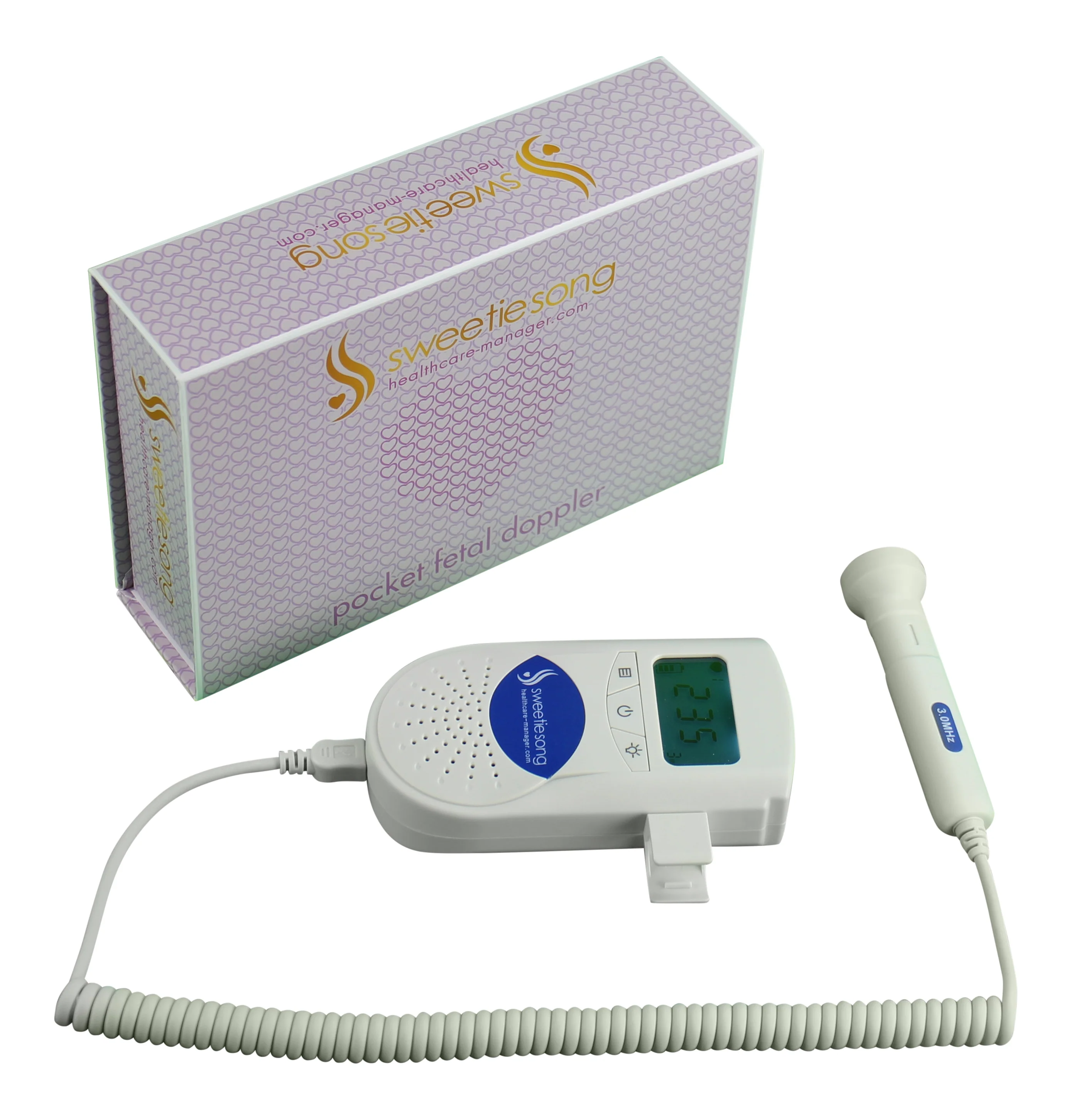 SweetieSong EZD-100S6 Heartbeat Baby Monitor, 3MHz Probe, Premium Package - Image 6